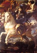 PRETI, Mattia St. George on Horseback af oil painting